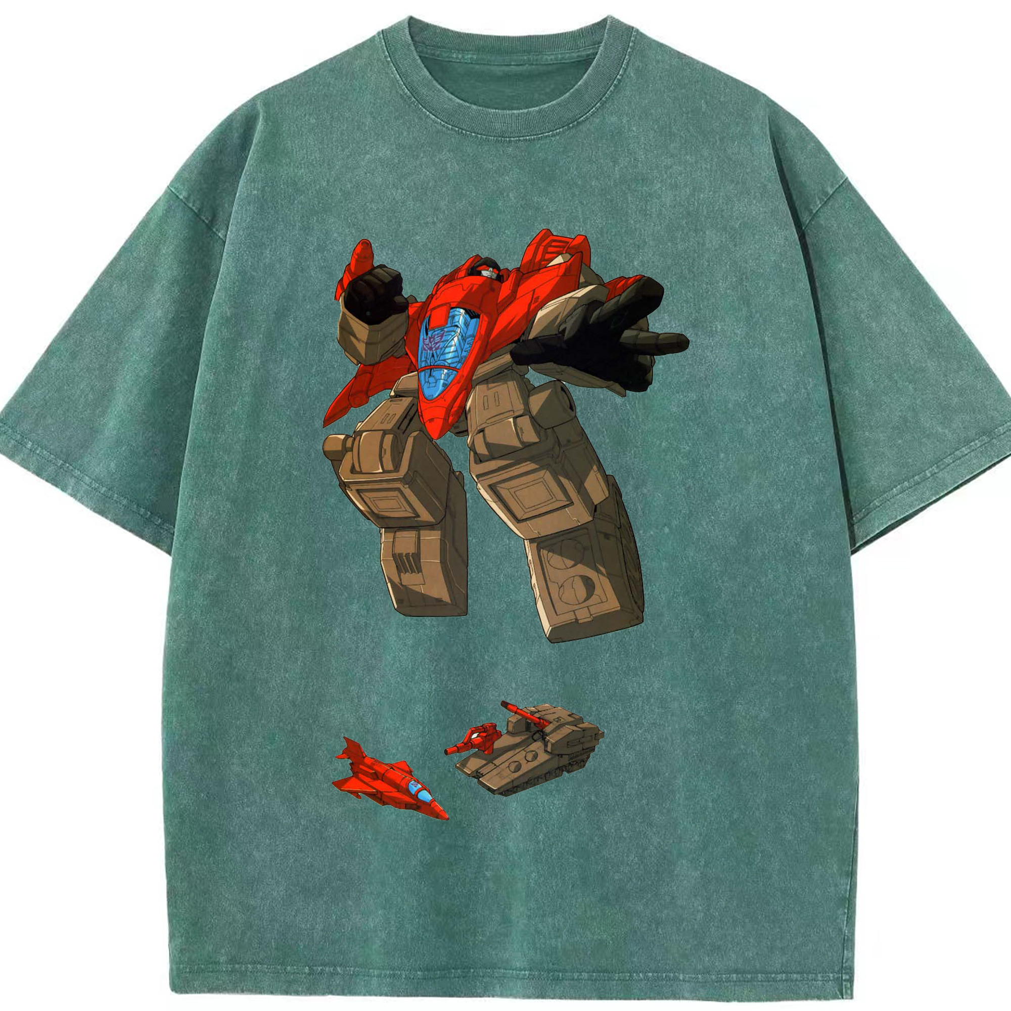（画像用）  綿100% ヴィンテージ風 半袖Tシャツ（フロントプリント）